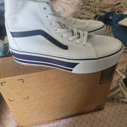 Vans Old Skool Stackform -white/blue Sneakers/tenis Size 9