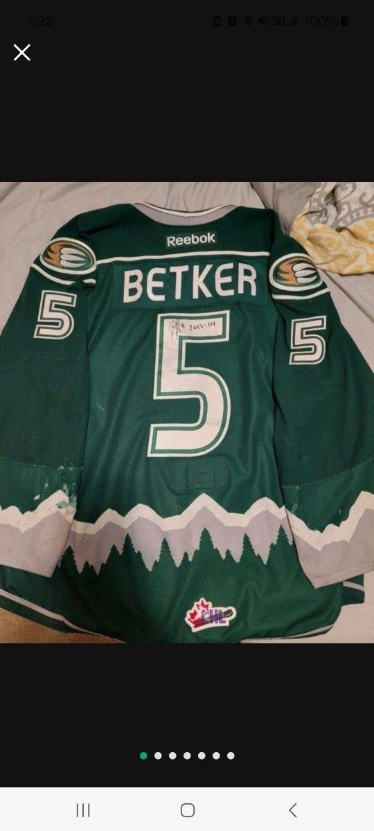 Ben Betker Game Worn Jersey