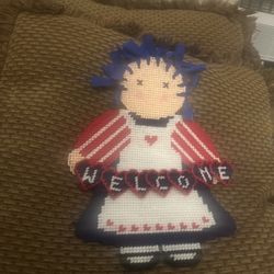 Handmade Welcome Smiley Girl 