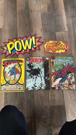 Superhero Comic Book Wall Art Set