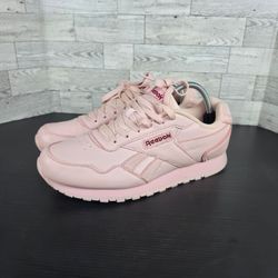 Reebok Classic Leather Low Top Lace-Up Sneakers Black Blue Pink Rare Womans size 10