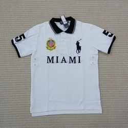 Miami White Polo Ralph Lauren Big Pony Polo