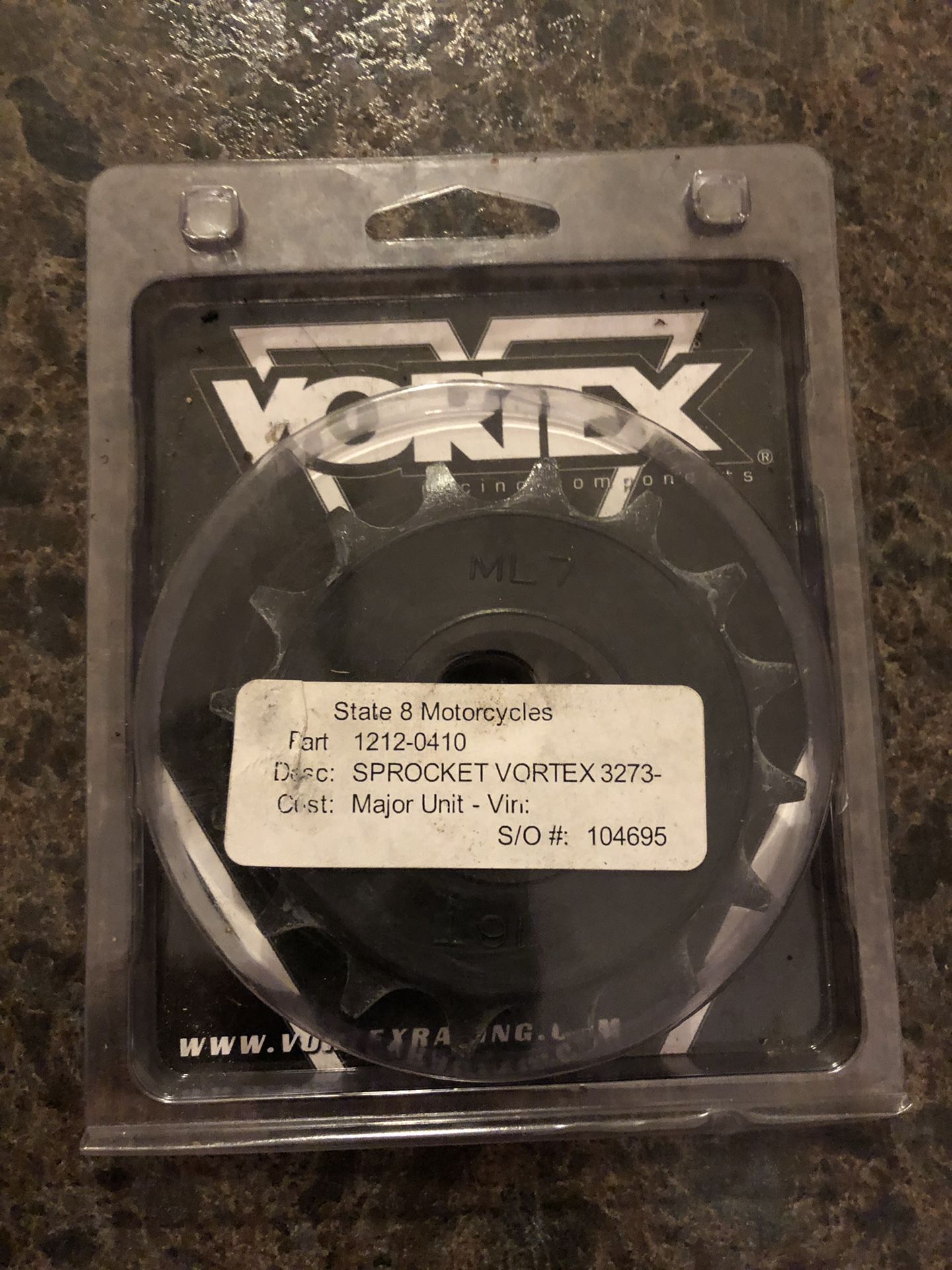 Vortex Sprocket for Motorcycle