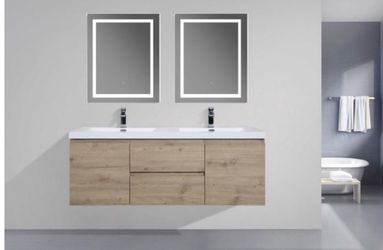 60” bathroom vanity with top
