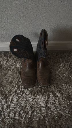 Brown cowboy boots