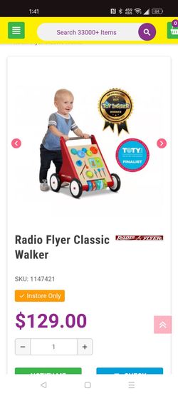 Radio Flyer Classic Push & Play Walker