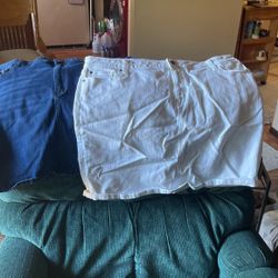 2 Pairs Of Jean Shorts/skirts