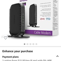 NETGEAR Cable Modem CM400 Compatible with Cable Providers Xfinity by Comcast, Spectrum, Cox
