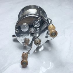 F87- Vintage Pflueger Akron No. 1893L Fishing Reel USA Made Wood Handles