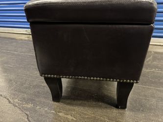 Storage Bench With Nailhead Embellishment