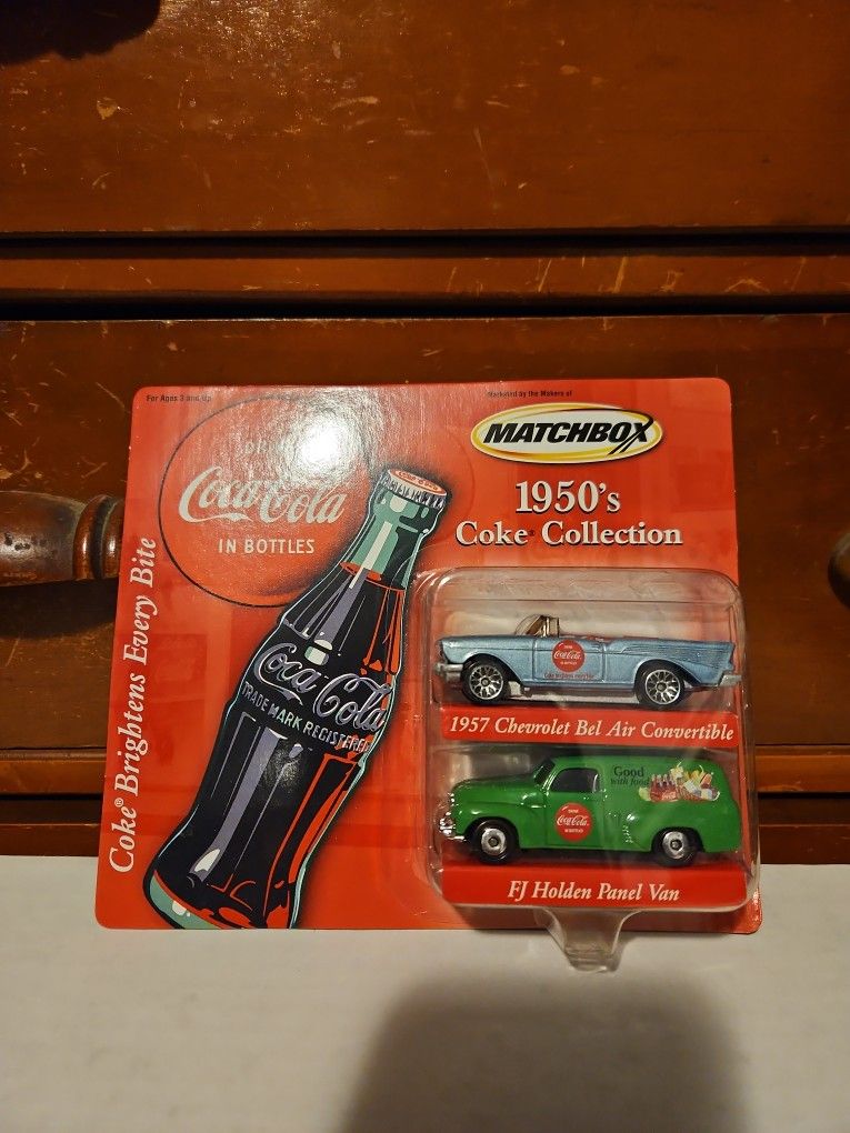 2001 Matchbox 1950's Coke Collection 2 Pack