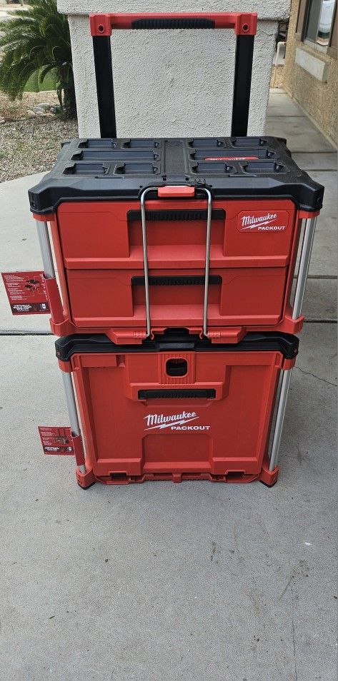 milwaukee rolling drawer packout combo 