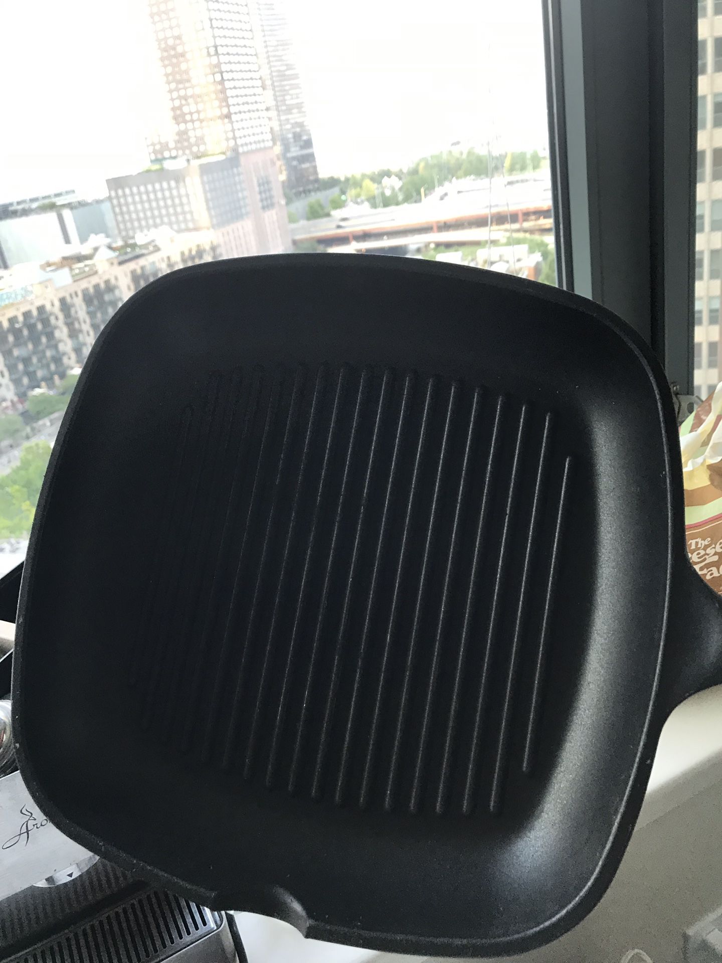 Roch Gus Square Grill Gridle Grand Chef Cast Aluminum Skillet Pan