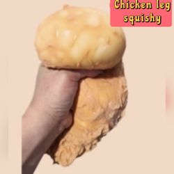 8" jumbo size chicken leg squishy
