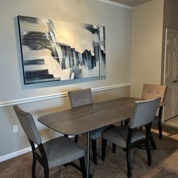 Dining Table with Four Chairs
