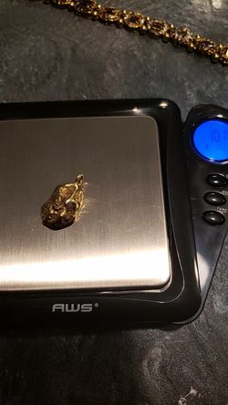 Gold nugget pendant