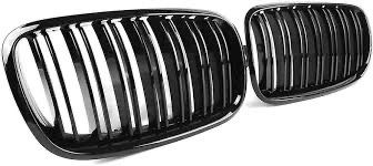 2006-2013 For BMW X5 E70 Front Grille PG Style Gloss Black Brand New With 3M