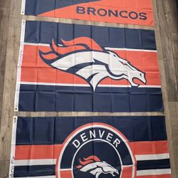 Denver Broncos Flag Size 3ftx5ft 