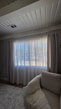 For sale curtains setup