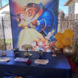 Balloon Garland Beauty and The Beast