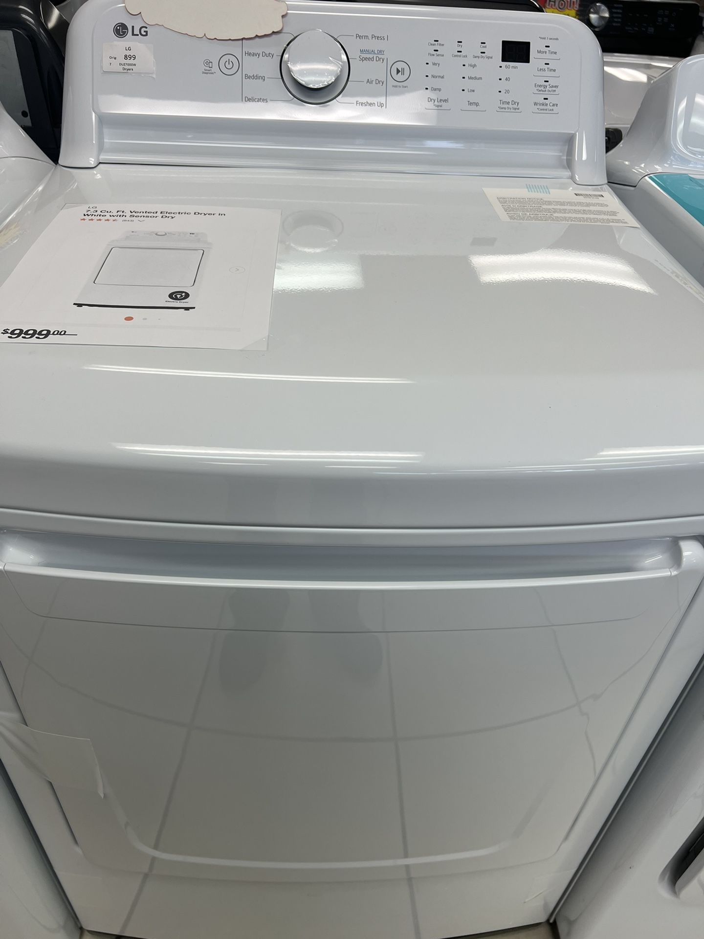 LG electric dryer 