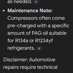 Subaru Outback Ac/ Compressor 