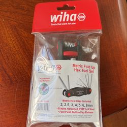 Wiha 7 Piece Hex Key Set-Metric
