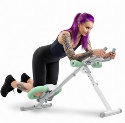 Merach Adjustable Ab Trainer Machine with LCD Monitor, 10-level adjustable resistance, Foldable Ab Exercise Machine for abs, Arm, Leg, Buttocks Shaper