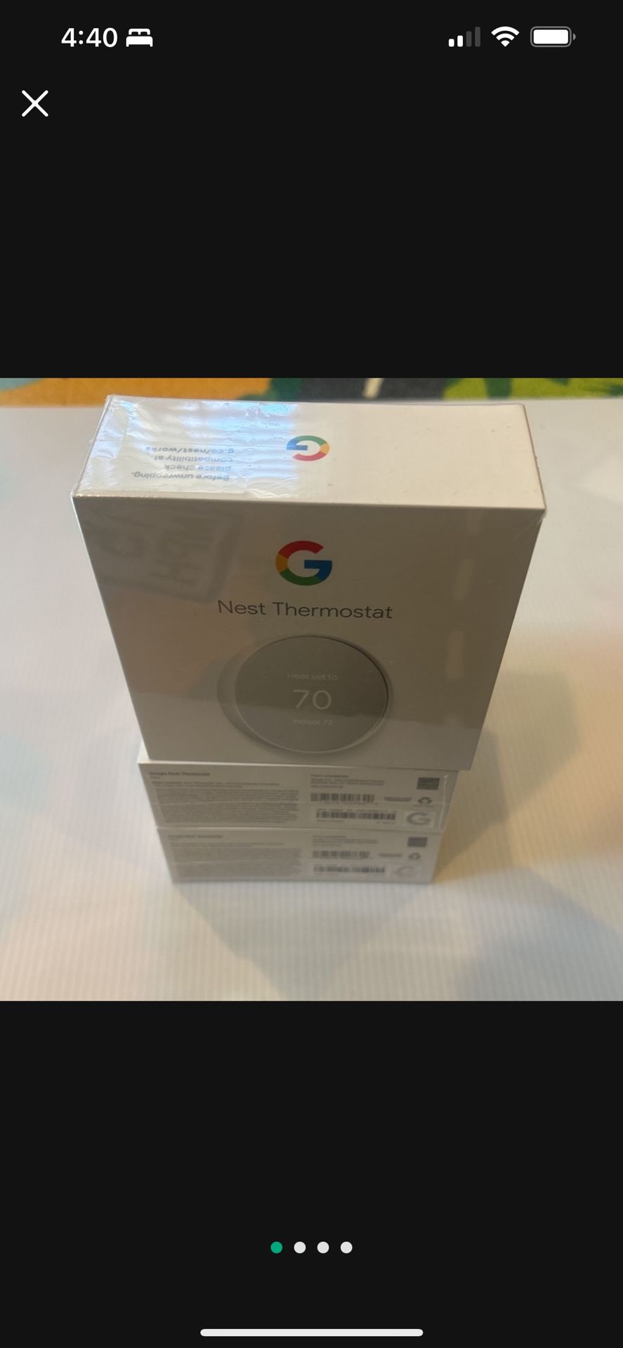 Nest Thermostat E T4001ES Programmable Thermostat - White, New Sealed