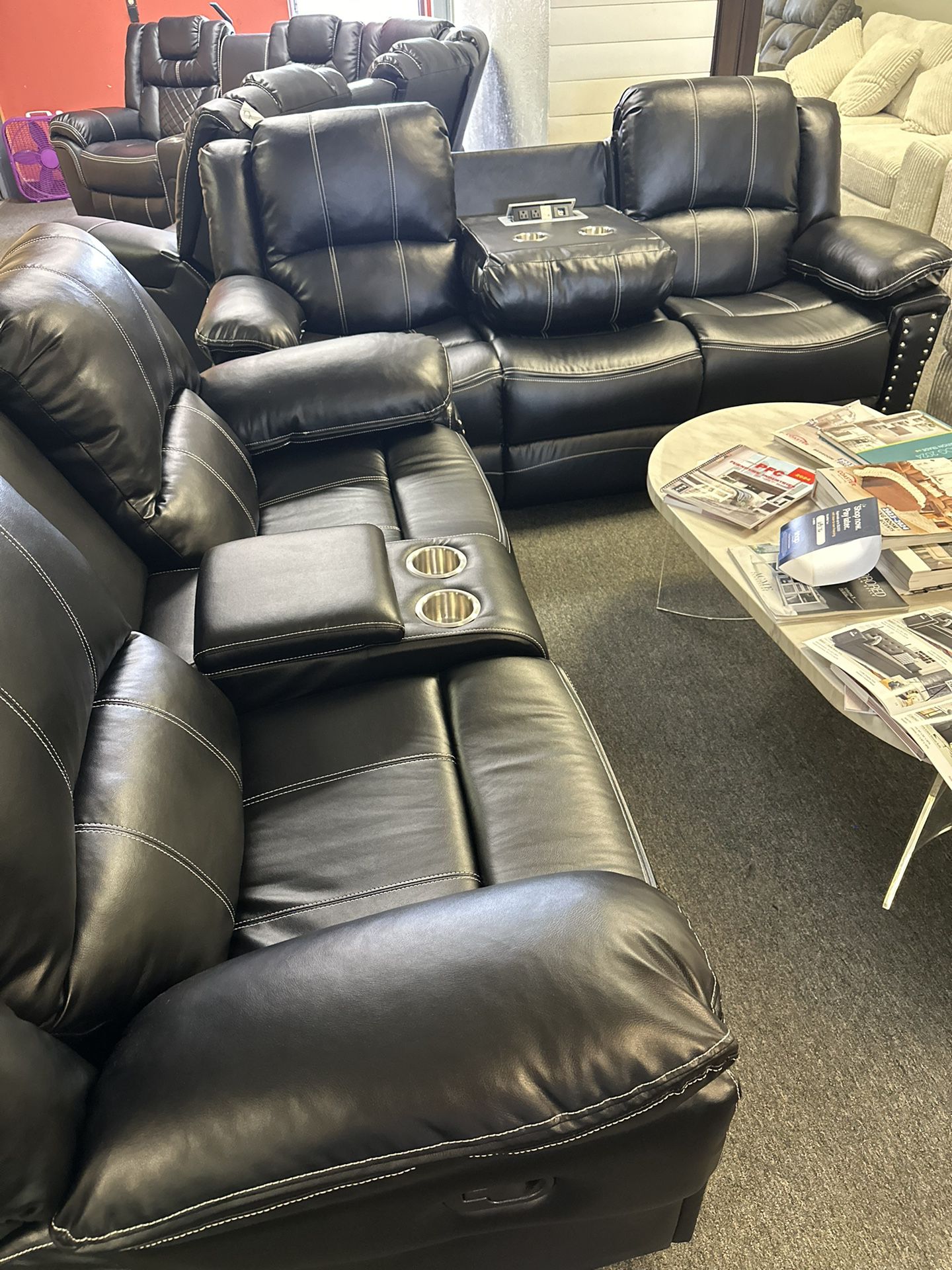NEW RECLINING SOFA AND LOVESEAT WITH RECLINER ONLINE SPECIAL FINANCING JUST $40 Down 