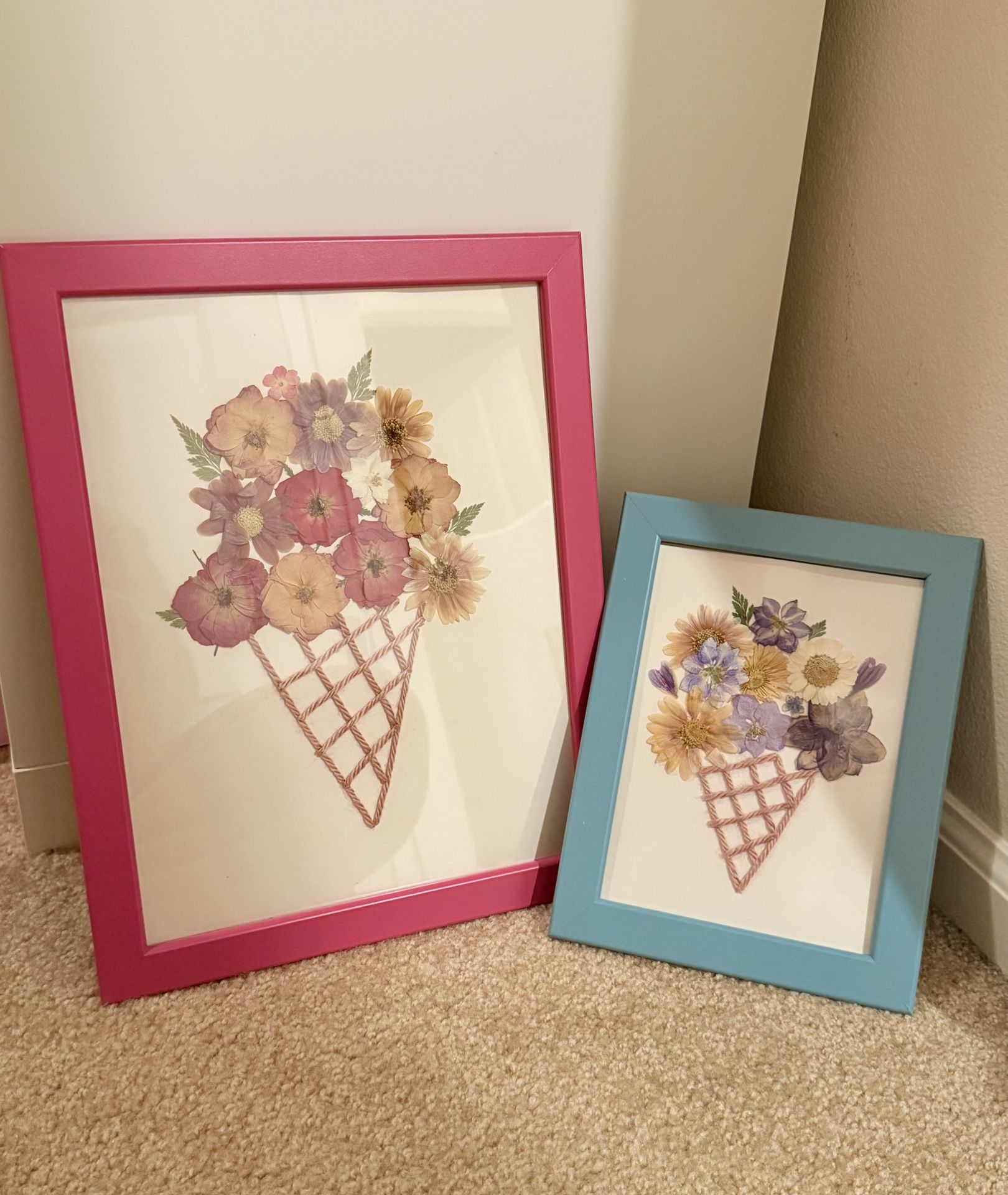Dried / Pressed Flower Frame Room Decoration