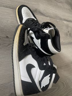 Air Jordan Suede Black And White 