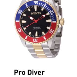 INVICTA 44mm Pro Diver “Pepsi” 2-Tone Watch