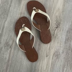 Tory Burch 6.5 Leather Flip Flop