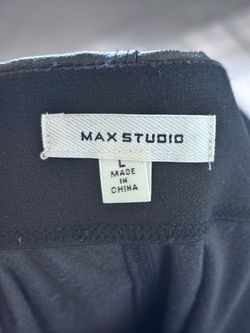 Max Studio Faux Leather legging pants skinny size Large