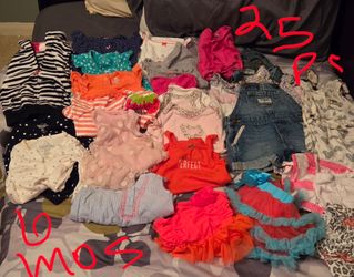 Baby Girl 6 Month Clothing Lot – 25 Pieces