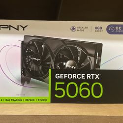 New Sealed - RTX 5060 8GB Overclocked Dual Fan GPU