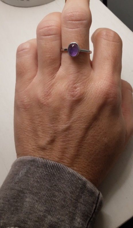 Handmade Purple Amethyst Ring