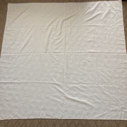 Square beige tablecloth