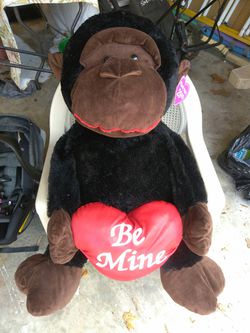 Stuffed Valentine's monkey