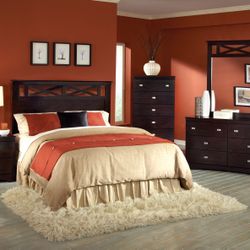 Stylish Cherry Bedroom Suite 