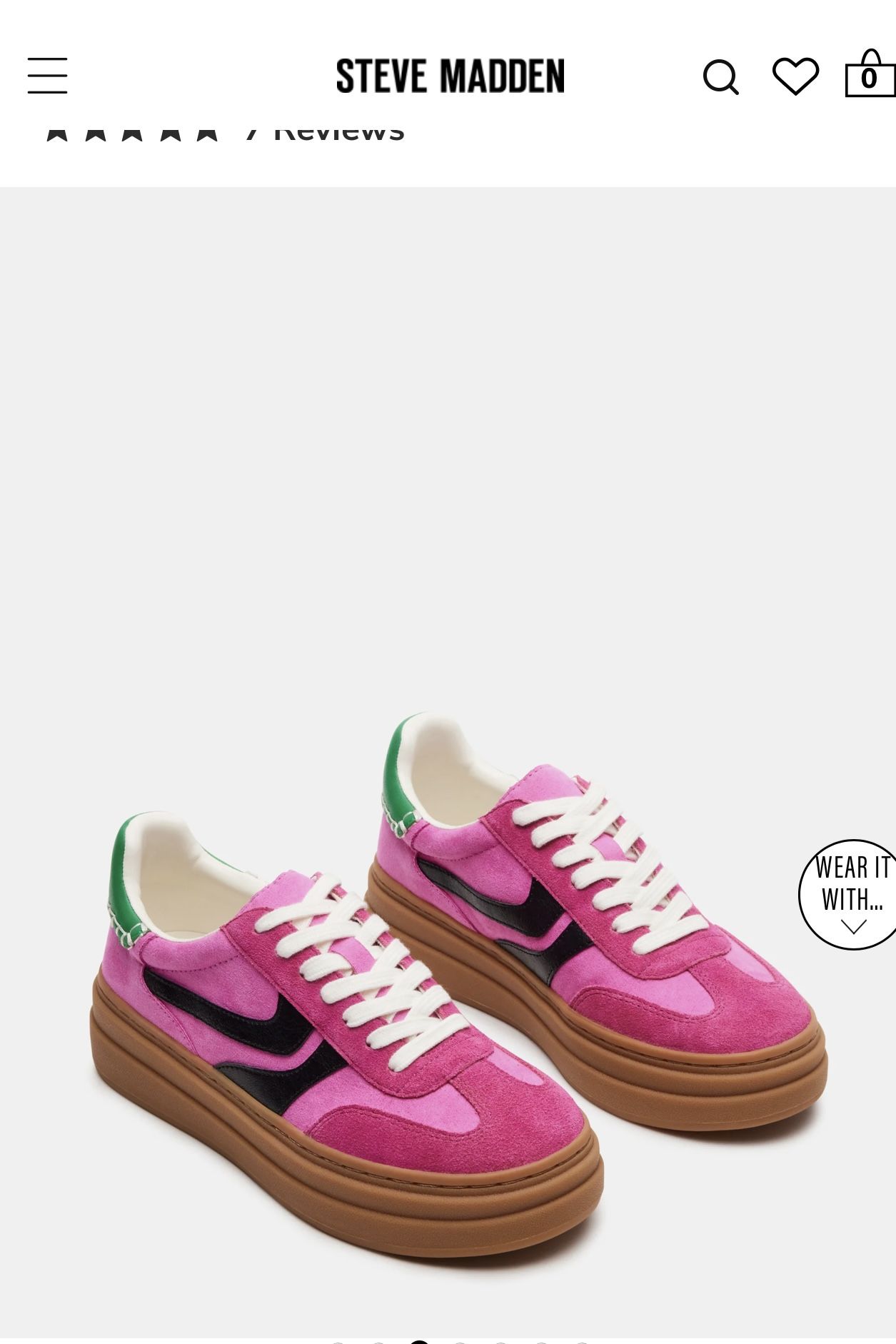 Steve Madden Women Sneakers Size 7 New