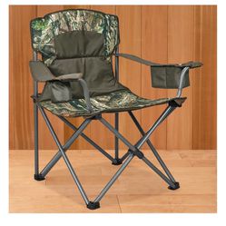 Camo Camping Chair W/ Cooler 
