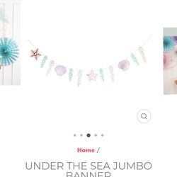 Under The Sea Banner 