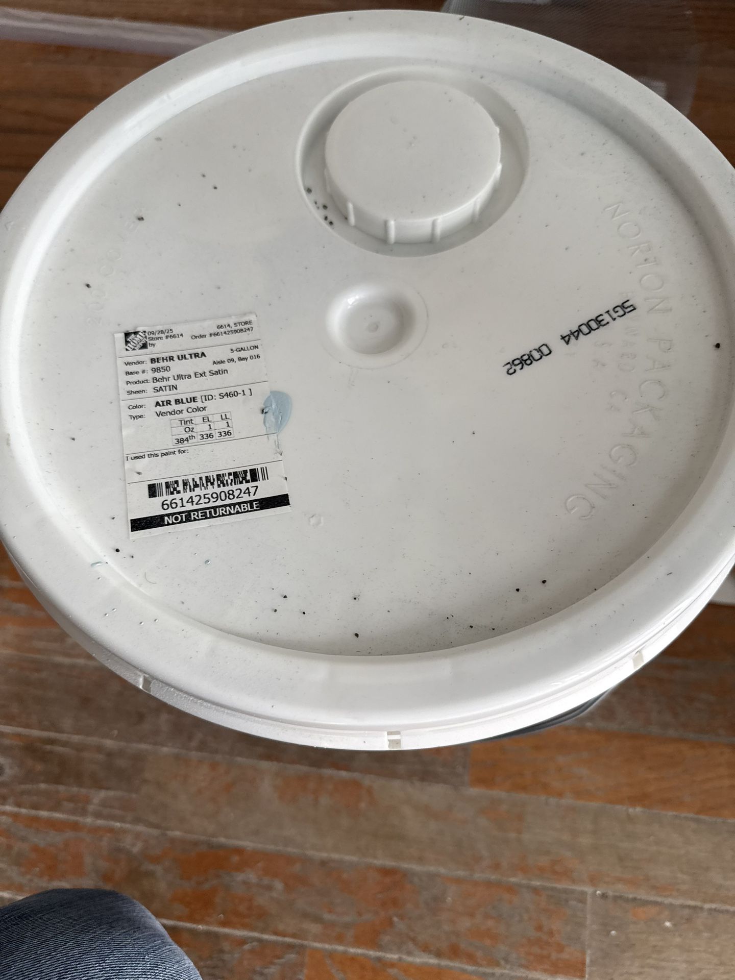 Behr Ultra Exterior Paint - Air Blue 5 Gallon Satin