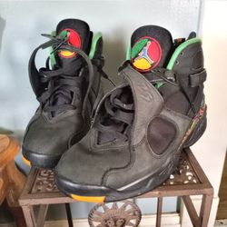 Retro Jordan 8 Tinker Air‑Raid ‘Bugs Bunny’, Men’s Size 9, No Insoles