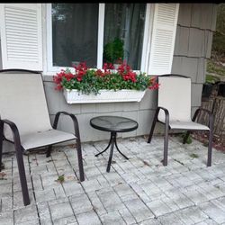 Patio Chairs And Table Set