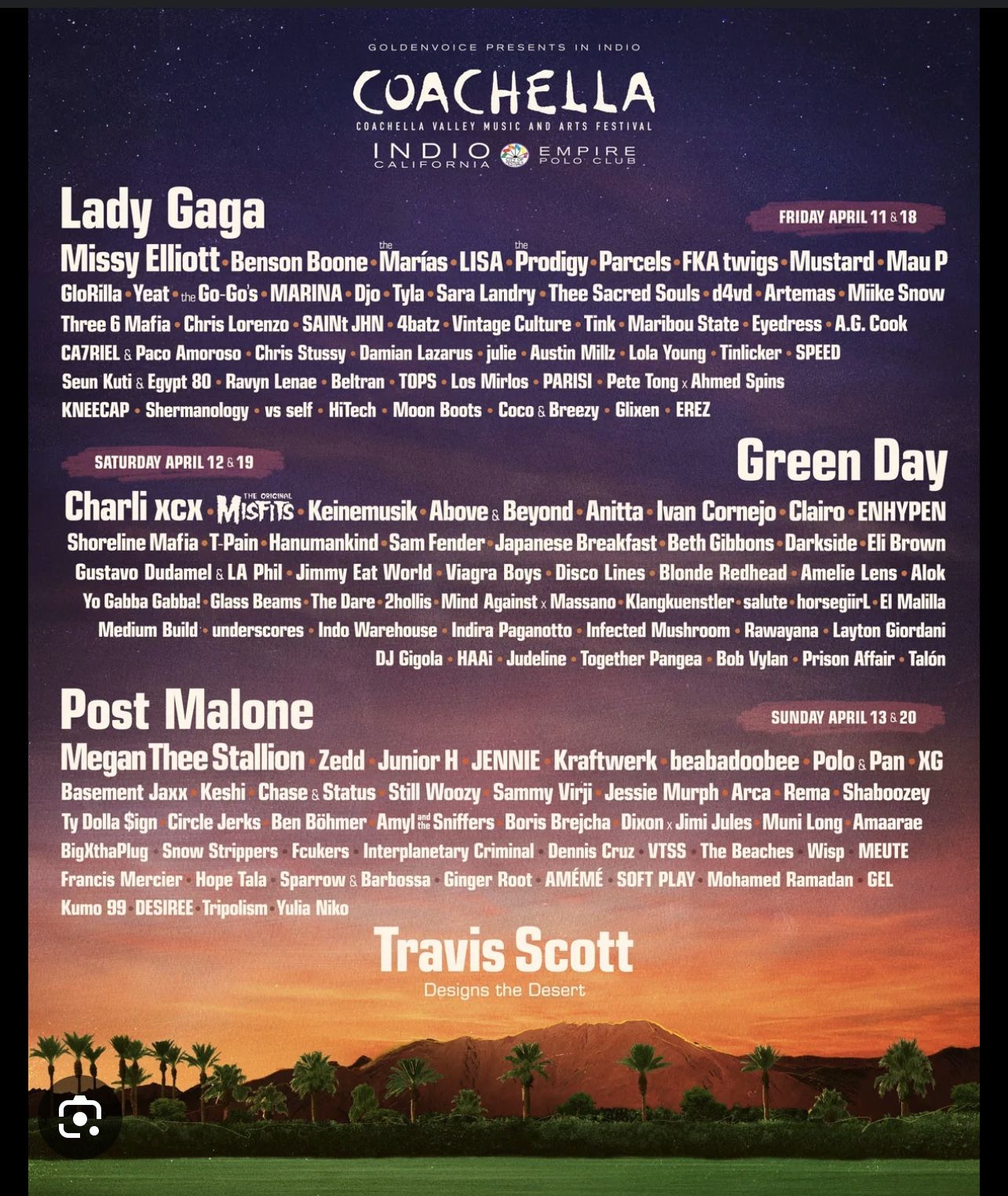 COACHELLA SUNDAY VIP $300