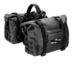 Motorcycle Saddlebags 25L*2 Sport Bike Outdoor Dry Travel Luggage Bag Side Saddle Bags Fit For R1300 R1250 GS Versatile(2pcs 25L Black