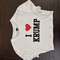 Vintage Y2K White Crop Time 